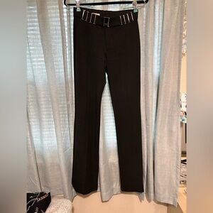 Vertigo Paris Black Pants with silver embellished Belt